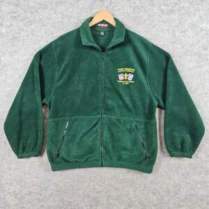 UltraClub Camp Freedom‎ Germany Fleece Jacket Men's Size M Green Boy Scouts BSA